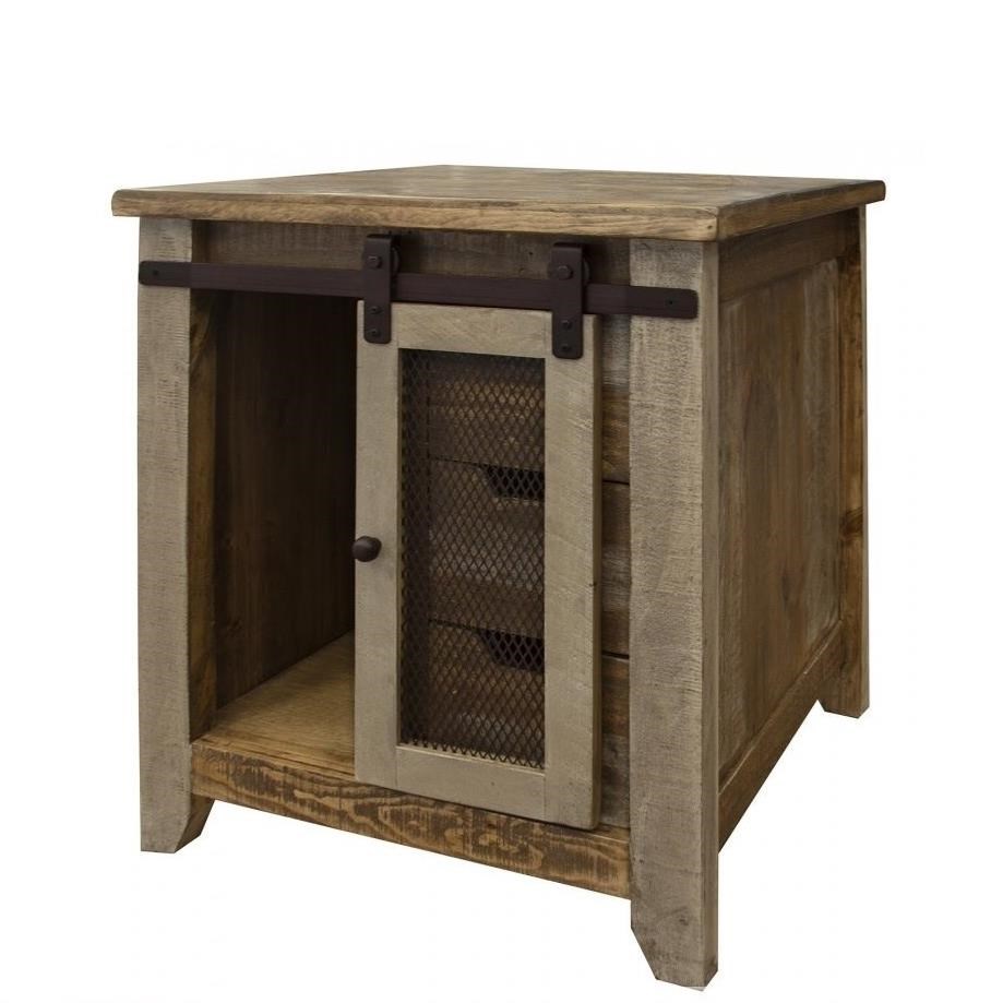 End table top with door